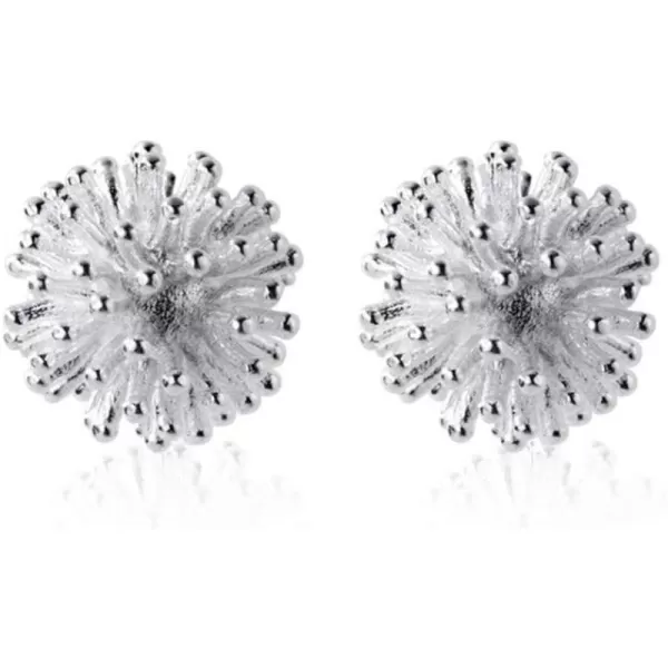 Dandelion Sterling Silver Stud Earrings for Women Teen Girls Men Hypoallergenic Flower Seed Cluster Piercing Ear Tragus Post Cute Lovely Sleeper Earrings Tiny Lightweight Jewelry Gifts for Best FriendDandelion Sterling Silver Stud Earrings for Women Teen Girls Men Hypoallergenic Flower Seed Cluster Piercing Ear Tragus Post Cute Lovely Sleeper Earrings Tiny Lightweight Jewelry Gifts for Best Friend