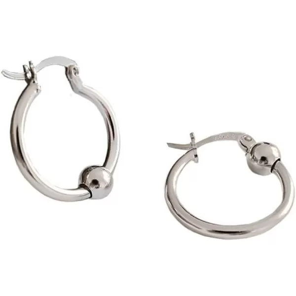 Dtja 18g Minimalist Ball Small Hoop Earrings 925 Sterling Silver for Women Girls Hypoallergenic Cute Huggie Hoops Cartilage Fashion Unisex Jewelry GiftsDtja 18g Minimalist Ball Small Hoop Earrings 925 Sterling Silver for Women Girls Hypoallergenic Cute Huggie Hoops Cartilage Fashion Unisex Jewelry Gifts