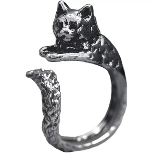 Dtja Antique Cat Statement Open Wrap Ring for Women Girls Gothic Animal Paw Sideway Tails Finger Rings Comfort Fit Punk Vintage Jewelry Size 8Dtja Antique Cat Statement Open Wrap Ring for Women Girls Gothic Animal Paw Sideway Tails Finger Rings Comfort Fit Punk Vintage Jewelry Size 8