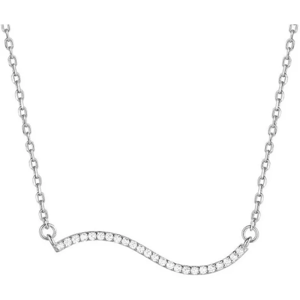 Dtja Crystal Ocean Wave Necklace for Women Girls 925 Silver Plated Minimalist Curved Line Pendant Choker Chain Adjustable 18 Sea Beach Summer Wedding Birthday Jewelry Gift for Surfer LoverDtja Crystal Ocean Wave Necklace for Women Girls 925 Silver Plated Minimalist Curved Line Pendant Choker Chain Adjustable 18 Sea Beach Summer Wedding Birthday Jewelry Gift for Surfer Lover
