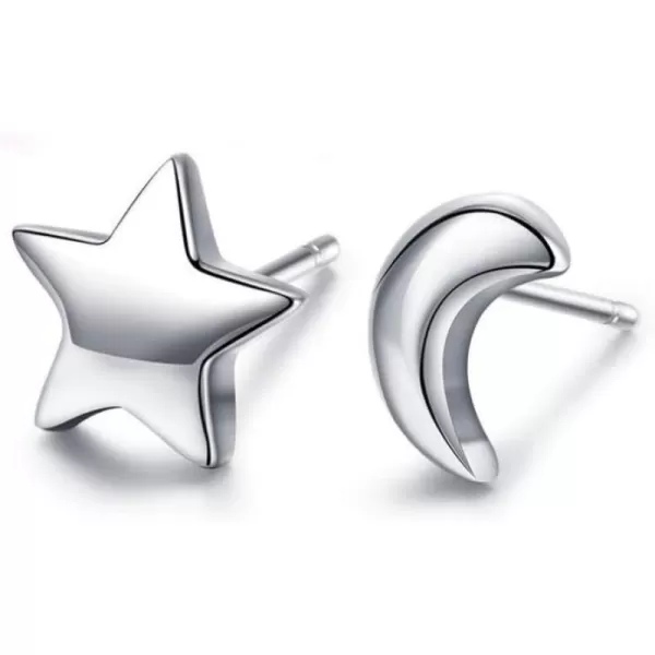 Dtja Tiny Moon and Star Studs Earrings for Women Teen Girls S925 Sterling Silver Sensitive Ears Small Cute Cartilage Tragus Post Piercing Ear Huggie Hypoallergenic Asymmetric Jewelry Friend GiftsDtja Tiny Moon and Star Studs Earrings for Women Teen Girls S925 Sterling Silver Sensitive Ears Small Cute Cartilage Tragus Post Piercing Ear Huggie Hypoallergenic Asymmetric Jewelry Friend Gifts