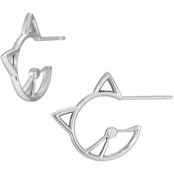 Flat Cat Cute Animal Stud Earrings for Women Girls 925 Sterling Silver Hollow Small Kitten Cartilage Lucky Post Pin Earring NickelFree Sensitive Ear Dainty Jewelry Daughter Pet LoverFlat Cat Cute Animal Stud Earrings for Women Girls 925 Sterling Silver Hollow Small Kitten Cartilage Lucky Post Pin Earring NickelFree Sensitive Ear Dainty Jewelry Daughter Pet Lover