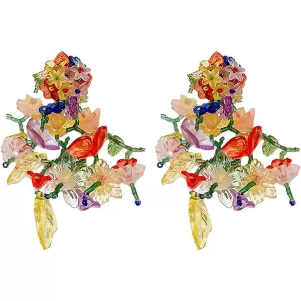 Long Dangle Acrylic Flowers Earrings for Women Girls 925 Sterling Silver Post Colorful Resin Tassel Flower Petal Leaf Cluster Exaggerated Statement Drop Stud Retro Party Prom Y2K GargennbspJewelry GiftsLong Dangle Acrylic Flowers Earrings for Women Girls 925 Sterling Silver Post Colorful Resin Tassel Flower Petal Leaf Cluster Exaggerated Statement Drop Stud Retro Party Prom Y2K GargennbspJewelry Gifts