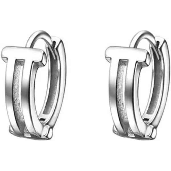Minimalist 8mm Cartilage Small Hoop Earrings for Women Girls S925 Sterling Silver 18K White Gold Plated Smiley T Huggie Hoops Simple Fashion JewelryMinimalist 8mm Cartilage Small Hoop Earrings for Women Girls S925 Sterling Silver 18K White Gold Plated Smiley T Huggie Hoops Simple Fashion Jewelry