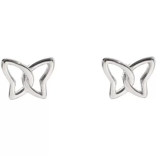 Minimalist Infinity Butterfly Earrings for Women Girls 925 Sterling Silver Hypoallergenic Small Cute Stud Cartilage Tragus Post Nickel Free Simple Animal 20G Ear Piercing JewelryMinimalist Infinity Butterfly Earrings for Women Girls 925 Sterling Silver Hypoallergenic Small Cute Stud Cartilage Tragus Post Nickel Free Simple Animal 20G Ear Piercing Jewelry