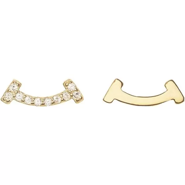 Minimalist Smiley CZ Stud Earrings for Women Girls S925 Sterling Silver Tiny Asymmetrical Arc Smile Symbol Tragus Post Earring Fashion Simple Jewelry Gold PlatedMinimalist Smiley CZ Stud Earrings for Women Girls S925 Sterling Silver Tiny Asymmetrical Arc Smile Symbol Tragus Post Earring Fashion Simple Jewelry Gold Plated