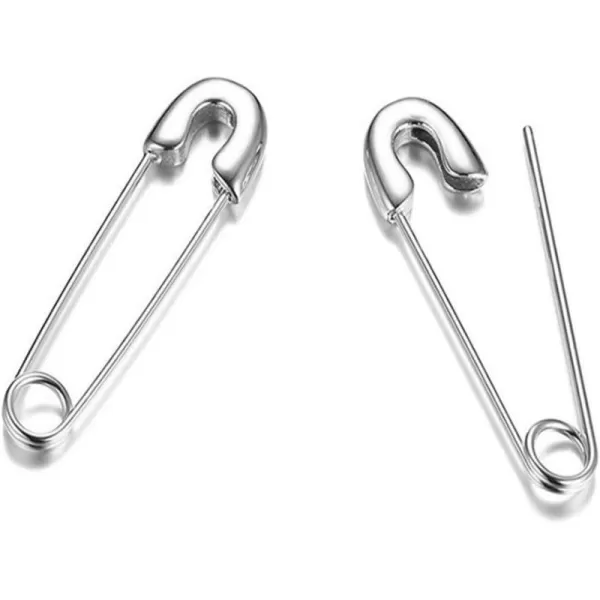 Punk Safety Pin Cartilage for Women Teen Girls Stainless Steel Minimalist Hoop Earrings Personalized Dangle Drop Fashion Hypoallergenic Jewelry Gifts 33mm SilverPunk Safety Pin Cartilage for Women Teen Girls Stainless Steel Minimalist Hoop Earrings Personalized Dangle Drop Fashion Hypoallergenic Jewelry Gifts 33mm Silver