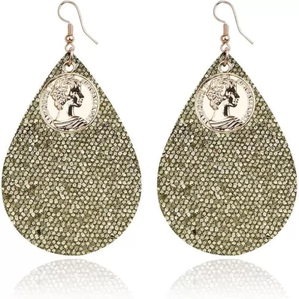 Sequins Leather Teardrop Dangle Earrings for Women Girls Gold Round Queen Coin Big Faux WaterDrop Leathery Statement Drop Hook Dangling Stud Boho Retro Lightweight Jewelry Gifts GoldenSequins Leather Teardrop Dangle Earrings for Women Girls Gold Round Queen Coin Big Faux WaterDrop Leathery Statement Drop Hook Dangling Stud Boho Retro Lightweight Jewelry Gifts Golden