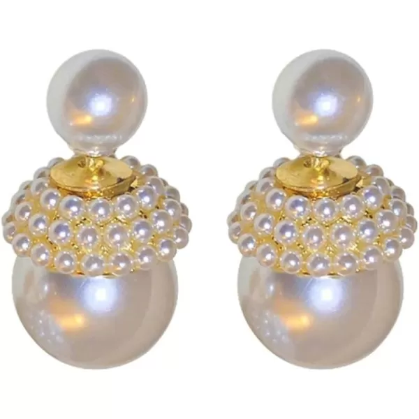 Shell Pearl Doublesided Earrings for Women Girls 925 Sterling Silver Post Gold Plated Hypoallergenic 814mm Imitation Pearls Front Back Stud Earring Dainty Wedding Birthday Bridal Jewelry GiftsShell Pearl Doublesided Earrings for Women Girls 925 Sterling Silver Post Gold Plated Hypoallergenic 814mm Imitation Pearls Front Back Stud Earring Dainty Wedding Birthday Bridal Jewelry Gifts