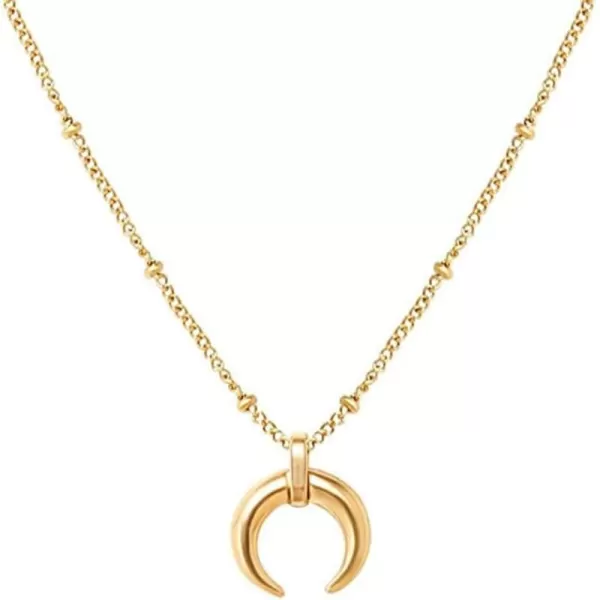 Small Moon Pendant Necklace for Women Girls 925 Sterling Silver 14K Gold Plated Boho Ball Bead Chain Dainty Birthday Anniversary Jewelry Gift BoxSmall Moon Pendant Necklace for Women Girls 925 Sterling Silver 14K Gold Plated Boho Ball Bead Chain Dainty Birthday Anniversary Jewelry Gift Box