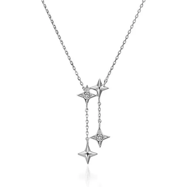 Star Tassel Crystal Pendant Necklace for Women Girls 925 Sterling Silver Lucky CZ Stars Chain Drop Pendants Choker Y Necklaces Dainty Holiday Christmas Valentine Jewelry Birthday Gift SilverStar Tassel Crystal Pendant Necklace for Women Girls 925 Sterling Silver Lucky CZ Stars Chain Drop Pendants Choker Y Necklaces Dainty Holiday Christmas Valentine Jewelry Birthday Gift Silver