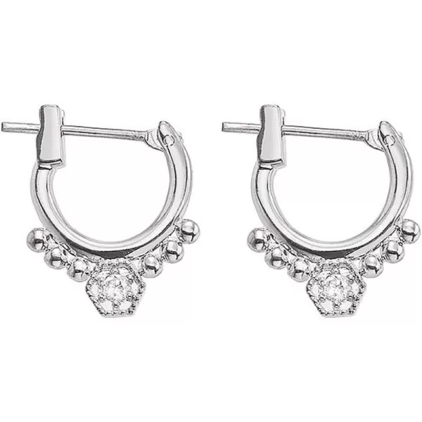 Sterling Silver Boho Huggie Hoop Earrings for Women Girls Fashion Minimalist CZ Leverback ClickTop Small Hoops Earring Dainty Jewelry Ball BeadSterling Silver Boho Huggie Hoop Earrings for Women Girls Fashion Minimalist CZ Leverback ClickTop Small Hoops Earring Dainty Jewelry Ball Bead