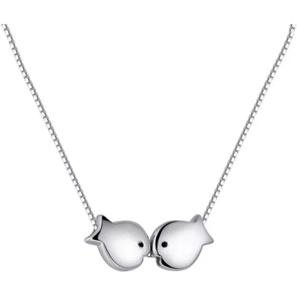 Sterling Silver Fish Necklace for Women Teen Girls Lovers Cute Polished Kissing Fishes Pisces Charm Pendant Choker Necklace Adjustable Chain 18 Fashion Jewelry Delicate Birthday Christmas ValentineSterling Silver Fish Necklace for Women Teen Girls Lovers Cute Polished Kissing Fishes Pisces Charm Pendant Choker Necklace Adjustable Chain 18 Fashion Jewelry Delicate Birthday Christmas Valentine