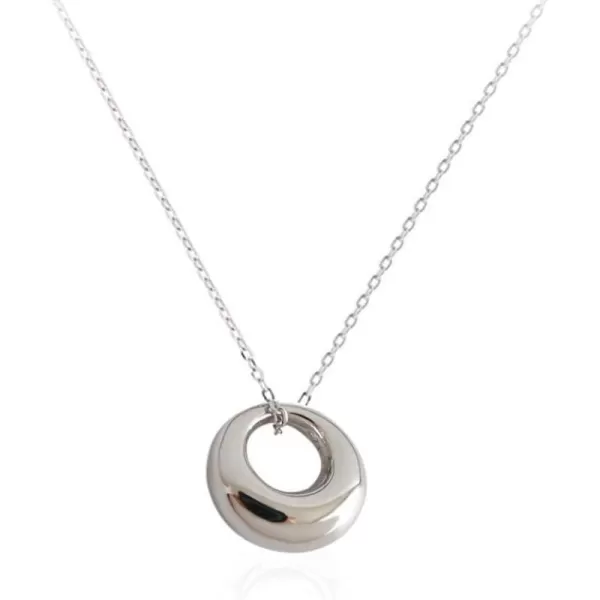 Tiny Moon Necklace for Women Teen Girls Sterling Silver Minimalist Simple Mini Full Moon Karma Open Circle Orbit Necklace Polished Cute Pendant Choker Necklace Adjustable Chain Jewelry White GoldTiny Moon Necklace for Women Teen Girls Sterling Silver Minimalist Simple Mini Full Moon Karma Open Circle Orbit Necklace Polished Cute Pendant Choker Necklace Adjustable Chain Jewelry White Gold