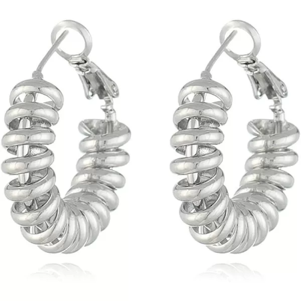 Unique Spiral Hoop Earrings for Women Girls Hypoallergenic 925 Sterling Silver Post Minimalist Round Swirl Twisted Threader Leverback Huggie Hoops Fashion Boho Retro Y2K Jewelry Silver PlatedUnique Spiral Hoop Earrings for Women Girls Hypoallergenic 925 Sterling Silver Post Minimalist Round Swirl Twisted Threader Leverback Huggie Hoops Fashion Boho Retro Y2K Jewelry Silver Plated