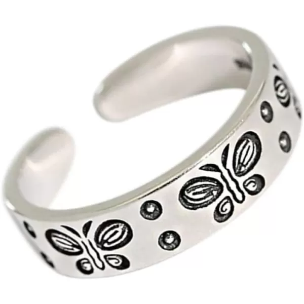 Vintage Butterfly 925 Sterling Silver Ring for Women Girls Polished Danity Enamel Expandable Open Rings Adjustable Boho Hand Made Jewelry Birthday Anniversary Christmas Valentines GiftsVintage Butterfly 925 Sterling Silver Ring for Women Girls Polished Danity Enamel Expandable Open Rings Adjustable Boho Hand Made Jewelry Birthday Anniversary Christmas Valentines Gifts