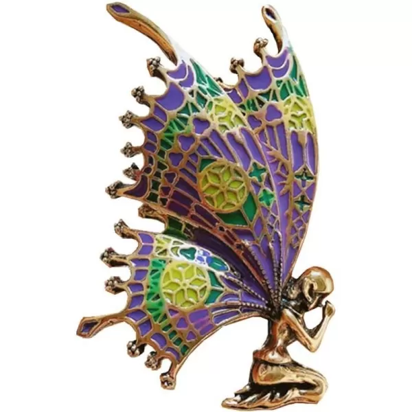 Vintage Butterfly Brooch Pin for Women Girls Fashion Colorful Purple Enameled Blessing Fairy Brooches Dress Accessories Bohemian Christmas New Year Party Decor Jewelry Gift for Mom AuntVintage Butterfly Brooch Pin for Women Girls Fashion Colorful Purple Enameled Blessing Fairy Brooches Dress Accessories Bohemian Christmas New Year Party Decor Jewelry Gift for Mom Aunt