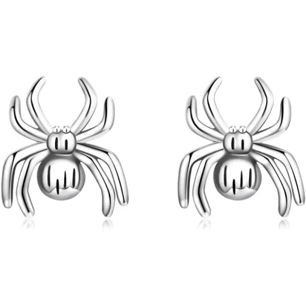 Vintage Spider Stud Earrings for Women Girls 925 Sterling Silver Hypoallergenic Halloween Small Animal Pet Cartilage Tragus Post Creative 3D Jewelry Unique Gifts for FriendVintage Spider Stud Earrings for Women Girls 925 Sterling Silver Hypoallergenic Halloween Small Animal Pet Cartilage Tragus Post Creative 3D Jewelry Unique Gifts for Friend