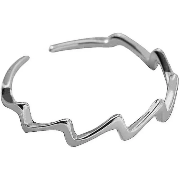 Wave Ring 925 Sterling Silver for Women Girls Minimalist Statement Expandable Open Band Finger Knuckle Rings Adjustable Unique Design Hypoallergenic Personalized Jewelry SilverWave Ring 925 Sterling Silver for Women Girls Minimalist Statement Expandable Open Band Finger Knuckle Rings Adjustable Unique Design Hypoallergenic Personalized Jewelry Silver