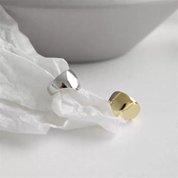 imageMinimalist Polished Ear Cuff Helix Cartilage Clip on Earring for Women Girls S925 Sterling Silver Small Hoop Wrap Earrings NonPierced Ear Adjustable Unisex JewelryGoldToned