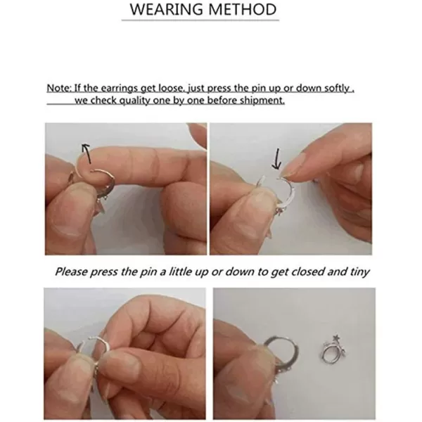 imagePair Double Hoop Earrings for Women 925 Sterling Silver Small Huggie Dangle Slave Chain Drop Second Hole Helix Post Multiple Studs Lobe Piercing Cuff Cartilage Men Personalized Jewelry Goth Punk