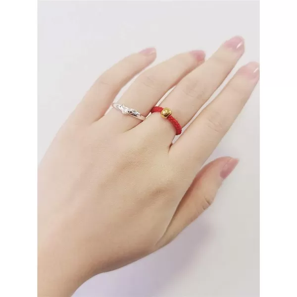 imagePig S925 Sterling Silver Ring for Women Polished Cute Pink Piggy Animal Expandable Open Finger Rings Adjustable Fashion Jewelry Christmas Birthday Dainty BFF Gifts for Daughter Niece