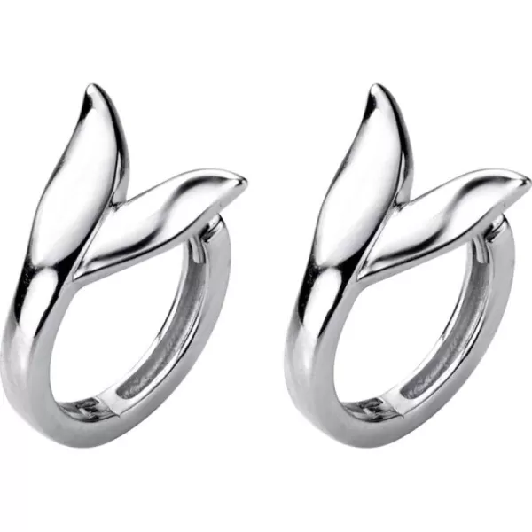 imageFish Tail Mermaid Tiny Sleeper Hoop Earrings for Women S925 Sterling Silver Small Cute Cartilage Tender Shoot Personalized Piercing Ear Jewelry Fashion Gifts Hypoallergenic