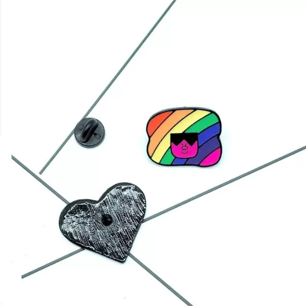 imageCute Heart Message Lapel Pins Set for Women Girls Men Enamel Friendship Love Inspired You Got This Envelope Brooches Badge Velentine Gift for Friend Sister