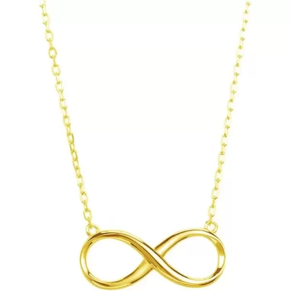 imageYellow Infinity Love Pendant Necklace for Women 925 Sterling Silver Simple Cute Choker Chain Dainty Wedding Birthday Christmas Jewelry