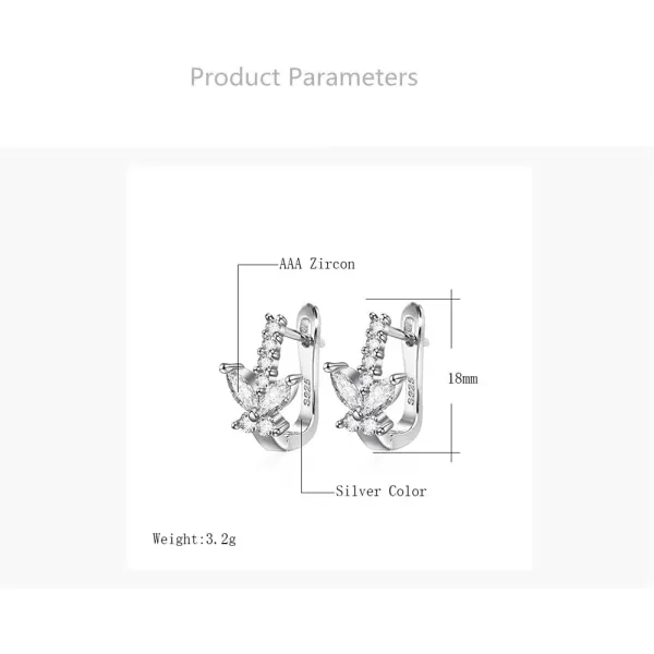 imageHuggie CZ Butterfly Small Hoop 14G Piercing Earrings for Women 925 Silver Plated Delicate Diamond Lever Back ClickTop Wedding Birthday Graduation Jewelry Gift for Daughter Sister