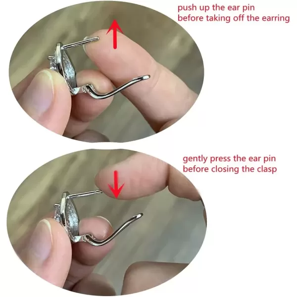imageHuggie CZ Butterfly Small Hoop 14G Piercing Earrings for Women 925 Silver Plated Delicate Diamond Lever Back ClickTop Wedding Birthday Graduation Jewelry Gift for Daughter Sister