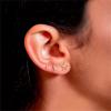 image3 Pairs Tiny Starfish Stud Earrings Sterling Silver Set for Women Girls Cute Star Cartilage 20g Studs Tragus Post Pin Hypoallergenic Piercing Body Jewelry Dainty Gifts