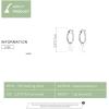 imageAsymmetrical Star Moon Dangle Hoop Earrings for Women S925 Sterling Silver Charms Tiny Star Crescent Moon Drop Dangling Polished Cartilage Leverback Earrings Cute Jewelry