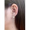 imageBall Disc Tassel Chain Drop Dangle Earrings 925 Sterling Silver for Women Girls 14k White Gold Plated Hypoallergenic Asymmetrical Dainty Stud Earring Fashion Personalized Unique Jewelry BFF Gifts