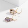 imageDainty CZ Christmas Glove Dangle Earrings for Women Girls Fashion Cute Charms Snowflake Drop Half Huggie Hoops Dangling Stud Hypoallergenic Xmas Birthday Holiday Jewelry Gifts Box