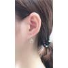 imageTiny Moon Dangle Hoop Earrings for Women Girls Teens S925 Sterling Silver Charms Hoops Crescent Half Moon Horn Drop Tiny Cuff Cartilage Helix Minimalist Polished Earrings Fashion JewelrySilverToned