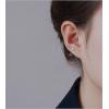image18G Tiny Flower Stud Cartilage Earrings for Women 925 Sterling Silver Mini Cute Daisy 3mm Ball Barbell Screw Back Studs Sleeper Tragus Post Minimalist Hypoallergenic Piercing Body JewelrySilver