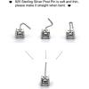 image925 Sterling Silver CZ Mouse Stud Earrings for Girls Women Cubic Zirconia Tiny Cute Mice Stud Post Pin Earring Hypoallergenic for Sensitive Ear Dainty Jewelry GiftsRoseGoldToned clear