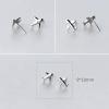 imageCZ Airplane Earrings for Women Teen Girls S925 Sterling Silver 18K White Gold Plated Cubic Zirconia Inlay Tiny Plane Stud Tragus Post Pin Pierced Ear Hypoallergenic Airline Jewelry Gifts Souvenir