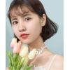 imageGreen Leaf Earrings Stud for Women S925 Sterling Silver Post Pin Sleeper Ear Tiny Cute Tragus Earrings Hypoallergenic Minimalist Simple Summer Leaf Jewelry Gift