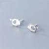 imageLove Heart Cute Pig Sterling Silver Studs Earrings for Women Sensitive Ears Tiny Lucky Post