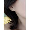 imageMini Cute Dinosaur Stud Earrings for Women Girls Men Sterling Silver Hypoallergenic Tiny Dragon Brontosaurus Animal Cartilage Tragus Post Fashion Minimalist JewelryGoldToned