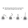 imageSterling Silver Fish Hook Earrings for Women Girls 925 Dangle Stud Tiny Cute 3 Fishes Fishing Tassel Drop Hypoallergenic Micro Black CZ Eye Dainty Funny Jewelry Gifts