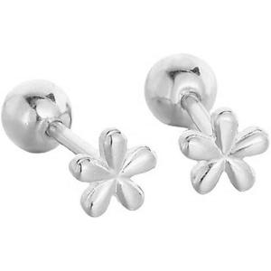 image18G Tiny Flower Stud Cartilage Earrings for Women 925 Sterling Silver Mini Cute Daisy 3mm Ball Barbell Screw Back Studs Sleeper Tragus Post Minimalist Hypoallergenic Piercing Body JewelrySilver