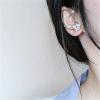 image1 PC Vintage Shell Pearl Flower Wrap Crawler Climber Non Piercing Earring for Women Girls Gold Plated Hypoallergenic Twisted Cuff Cartilage Vine Dainty Boho Handmade Birthday Wedding Jewelry for Right Ear