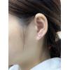 image18g Titanium Heart Love Earrings for Women Girls Stainless Steel Hypoallergenic Cute Tiny Sequins Stud Cartilage Tragus Screw Back Post Piercing Sensitive EarPink