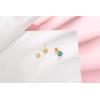 image18g Titanium Heart Love Earrings for Women Girls Stainless Steel Hypoallergenic Cute Tiny Sequins Stud Cartilage Tragus Screw Back Post Piercing Sensitive EarBlue