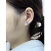 image18g Titanium Heart Love Earrings for Women Girls Stainless Steel Hypoallergenic Cute Tiny Sequins Stud Cartilage Tragus Screw Back Post Piercing Sensitive EarBlue