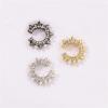imageCZ Pearl Spike Cuff Cartilage Conch Hoop Earrings for Women Girls Hypoallergenic Non Piercing Ear Cone Wrap Huggie Hoops Fashion Retro Punk Y2K Jewelry