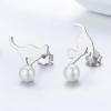 imageCute Pearl Cat Small Stud Earrings for Women S925 Sterling Silver Dainty Animal Kitty Play Ball Unique Tragus Post Pin Earring Funny Gifts for Best Friends Dauther Sister
